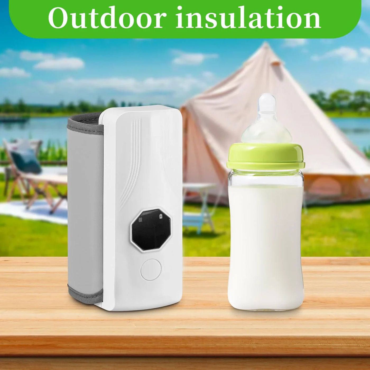 Portable Bottle Warmer with USB Rechargeable Heating