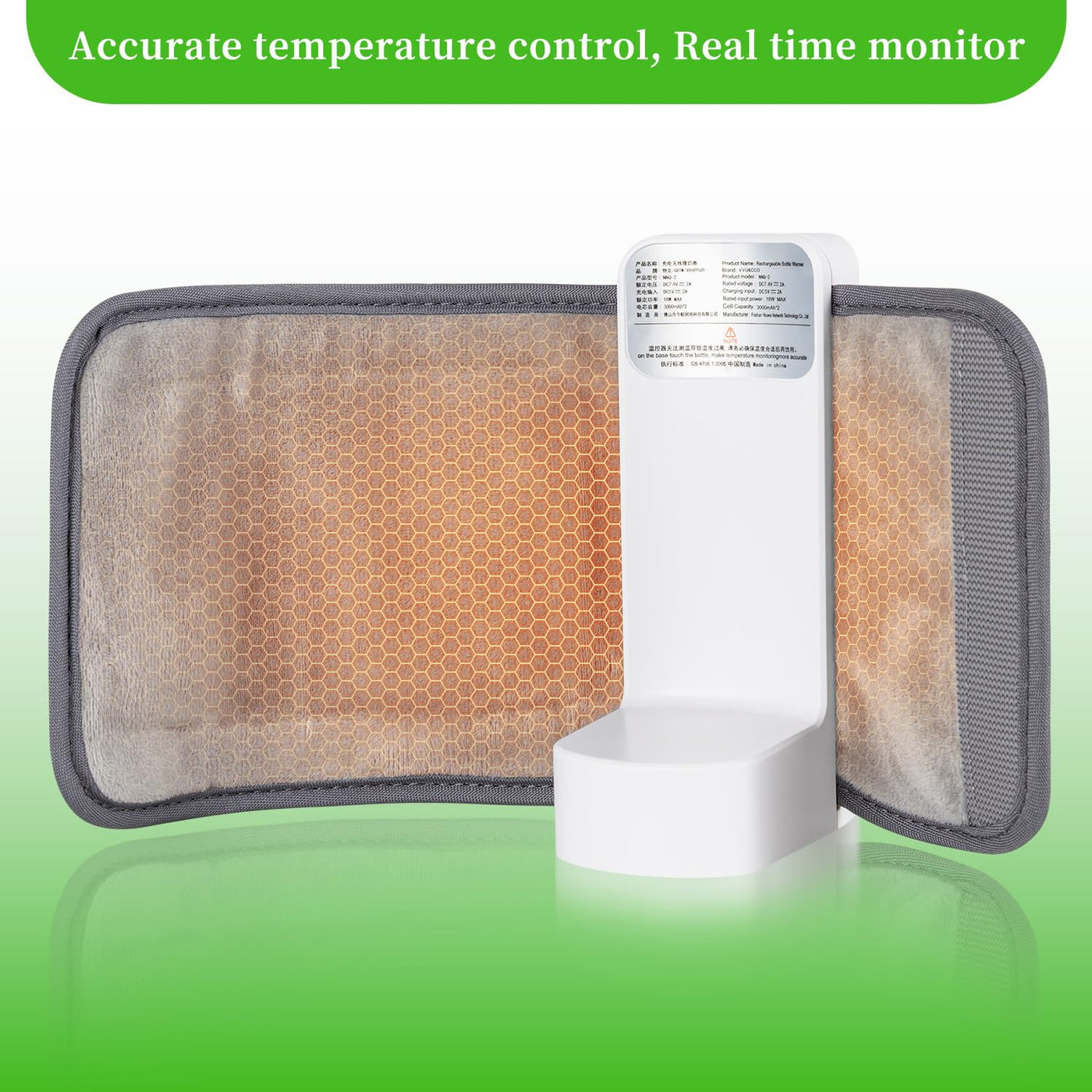 Portable Bottle Warmer with USB Rechargeable Heating