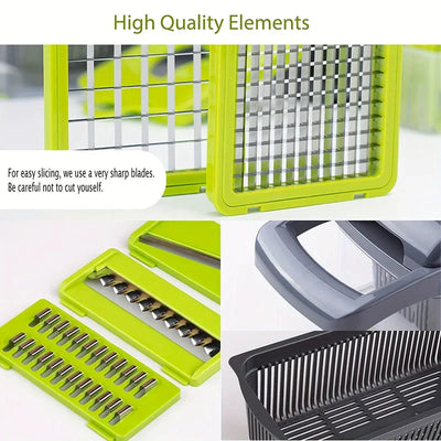 8-in-1 Mandoline Slicer Vegetable Chopper Set