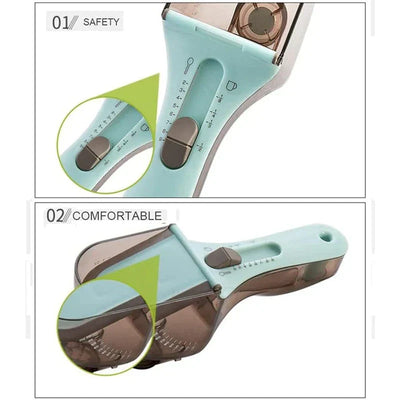 Adjustable Measuring Spoon Teaspoon Tablespoon Tool