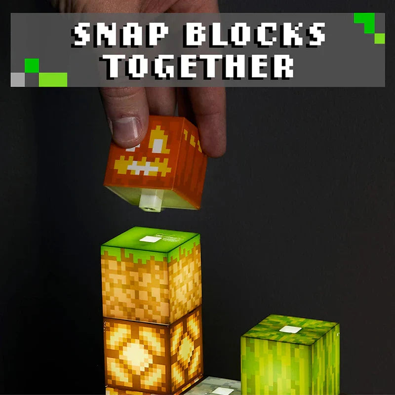 Building Block Style Led Night Light Lamp
