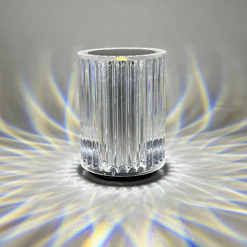 Crystal Table Lamp Usb Rechargeable Touch Control