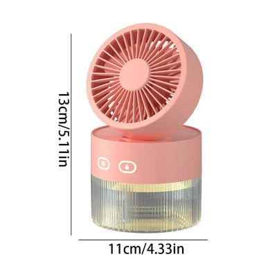 Desktop Misting Fan Humidifier Usb Portable