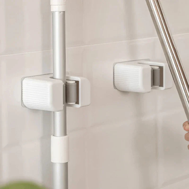 Hexagon Wall Mount Mop Broom Holder