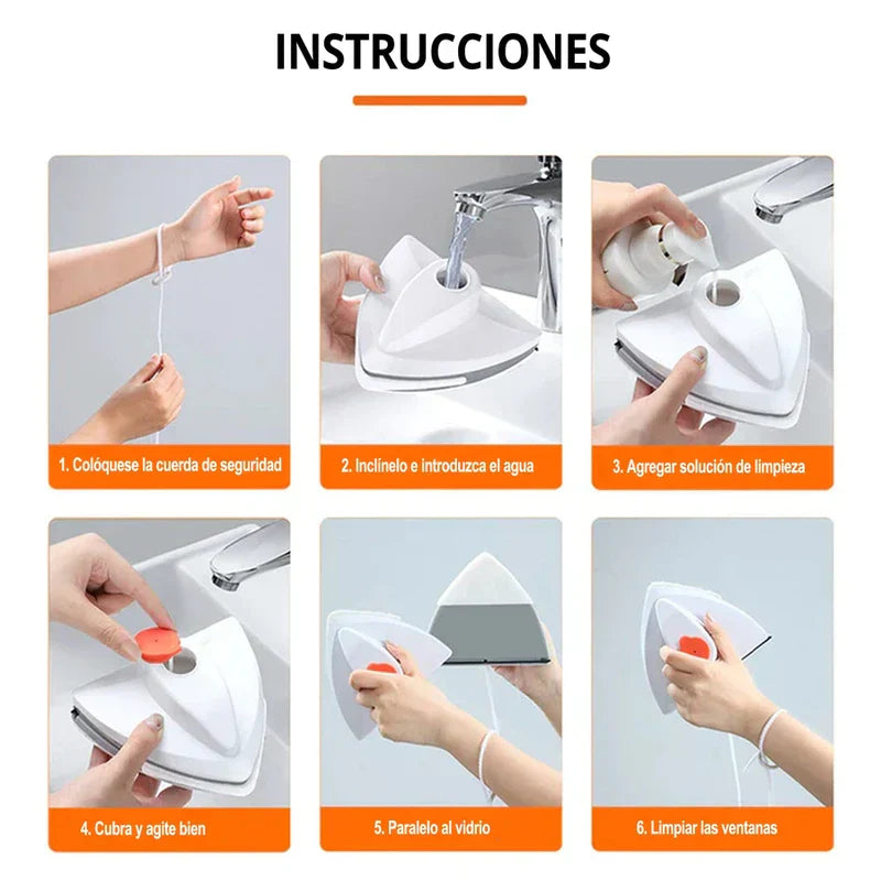 Magnetic Window Cleaner Squeegee