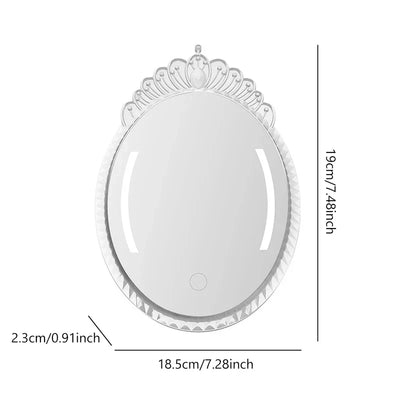 USB wall-mounted or standing dual-purpose LED makeup mirror