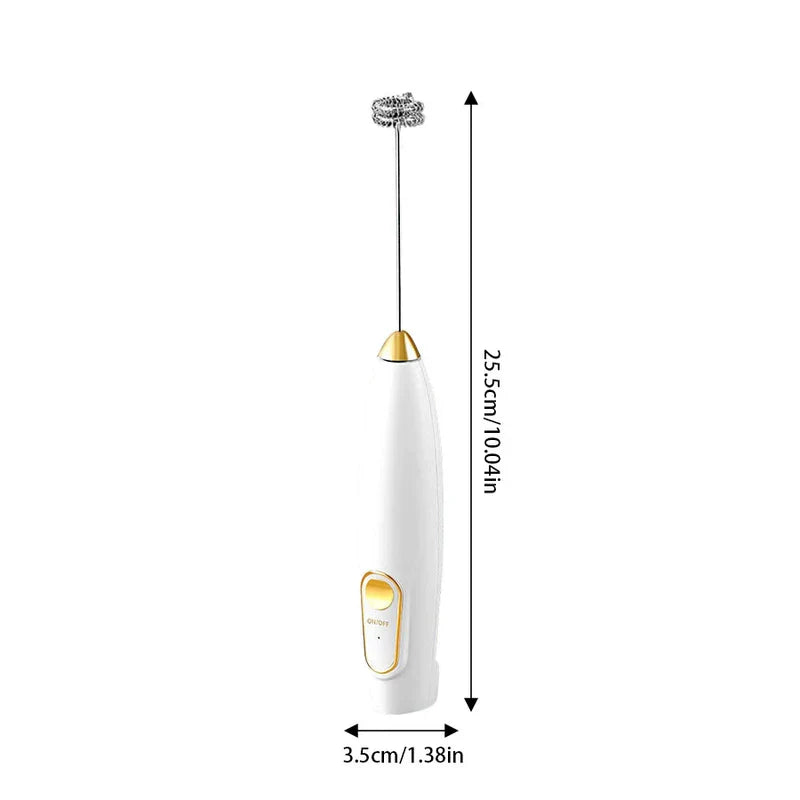 Mini Electric Milk Frother Whisk Foam Maker