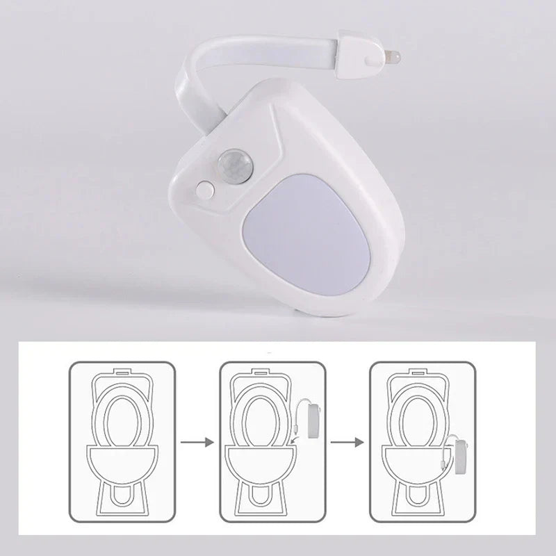 Motion Sensor Toilet Bowl Night Light