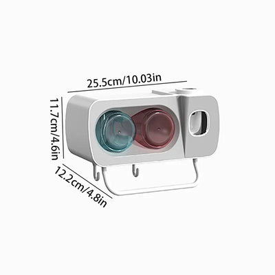 Multifunctional Toothbrush Holder Wall Mount