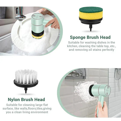 New Electric Spin Scrubber Cleaning Brush
