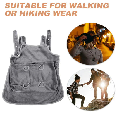 Cozy Hands-Free Pet Carrier Apron with Pockets