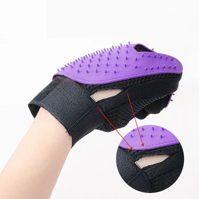 Pet Grooming Glove Brush Mitt Deshedding