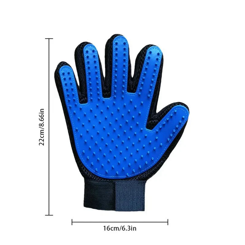 Pet Grooming Glove Brush Mitt Deshedding