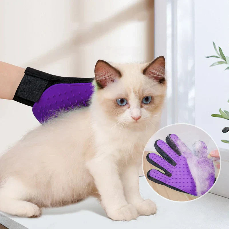 Pet Grooming Glove Brush Mitt Deshedding