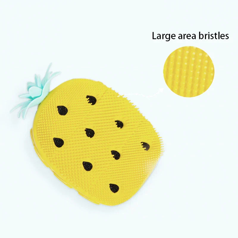 Pineapple Silicone Body Scrubber Brush