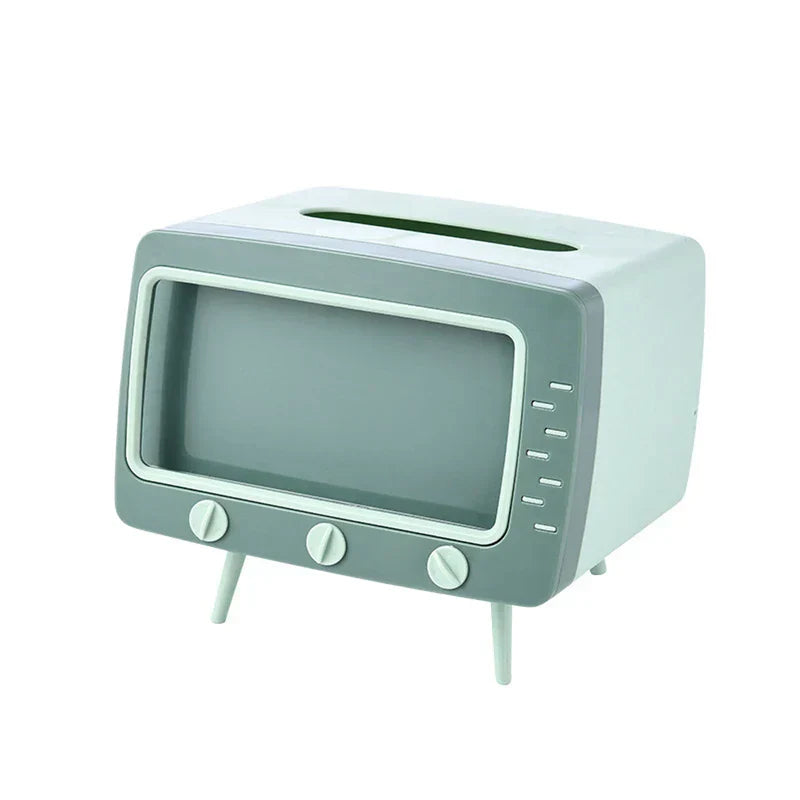 Retro Tv Style Tissue Box Holder