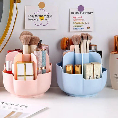 Rotating Makeup Brush Holder Organizer