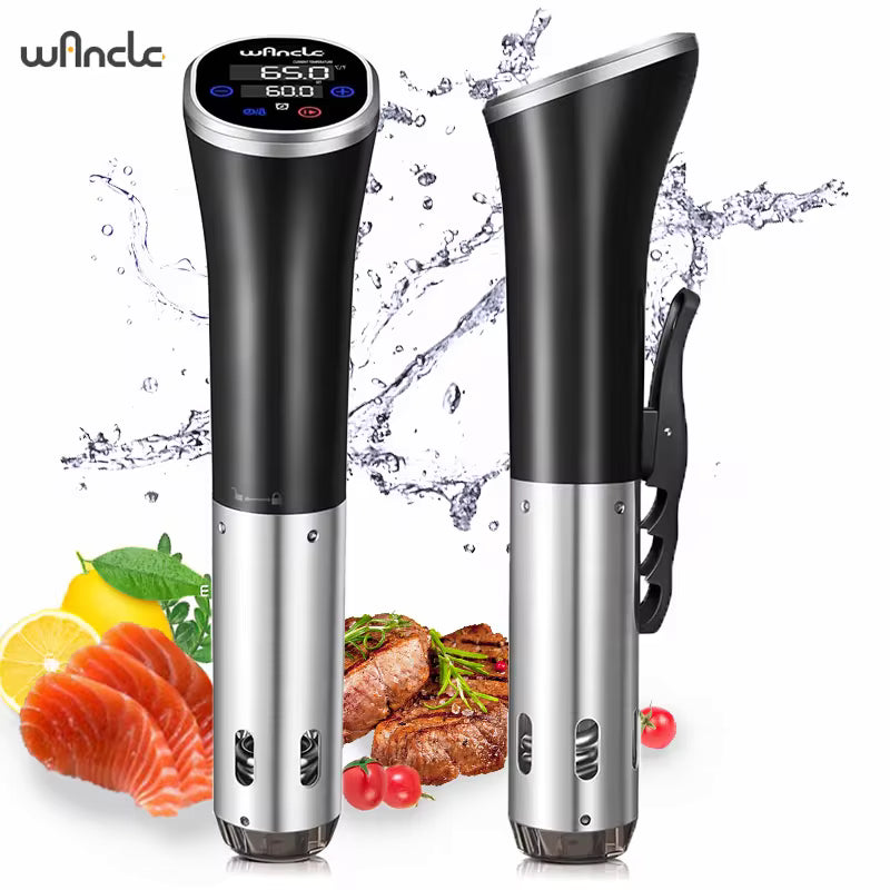 Wancle 1100W Sous Vide Cooker – LCD Touch, IPX7 Waterproof