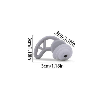Triple Flange Noise Cancelling Ear Plugs